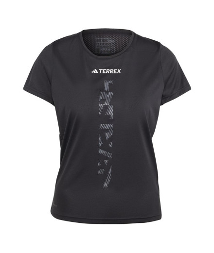 Camiseta de Trail adidas Agr Shirt Mujer Negro