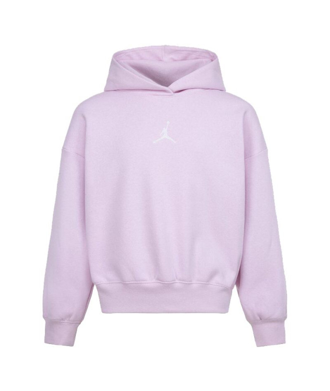 Sudadera Nike Jordan Icon Play  Niña Rosa