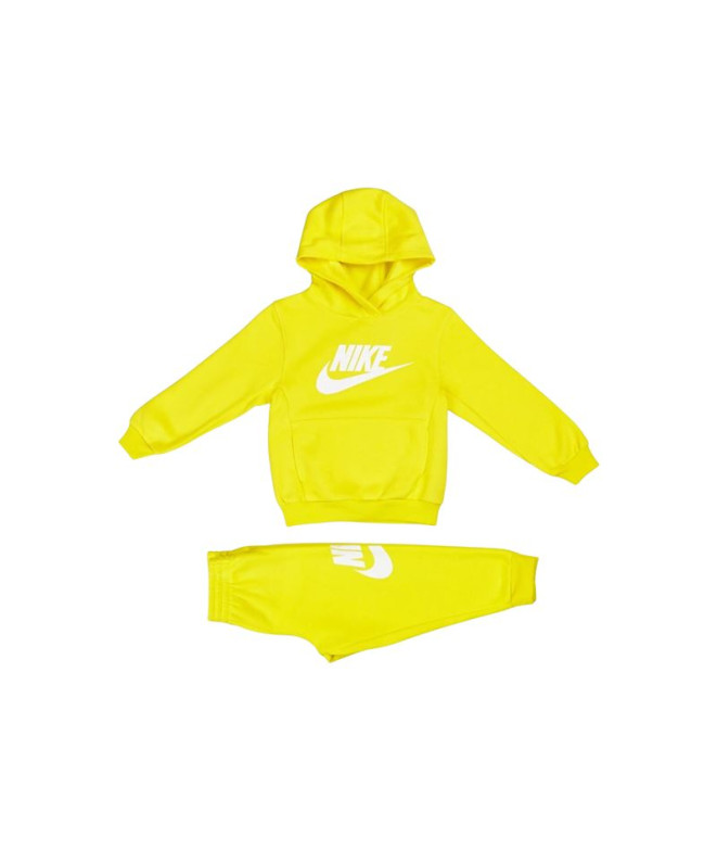 Conjunto Nike Club Fleece Set Niño Amarillo