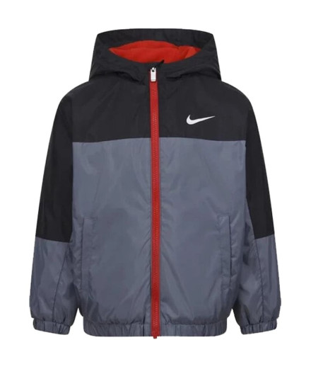Chaqueta Nike Fleece Lined Woven Niño Gris
