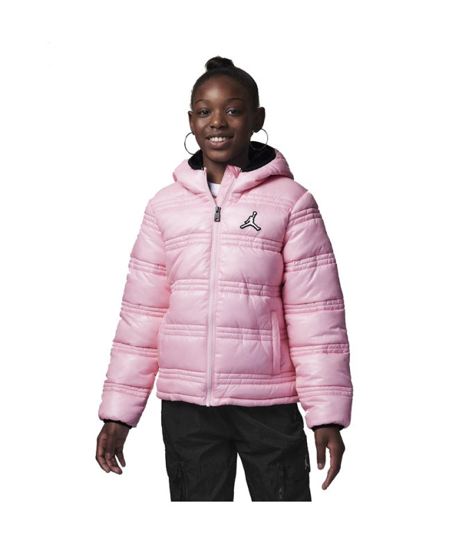 Chaqueta Nike Jordan Core Mid Wt Puffer Niña Rosa