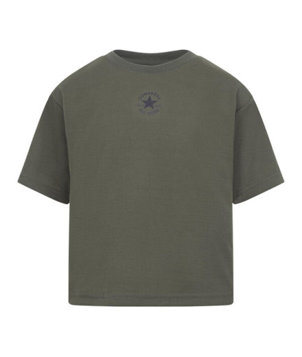 Camiseta Converse Chuck Patch Boxy Converse Verde Niña