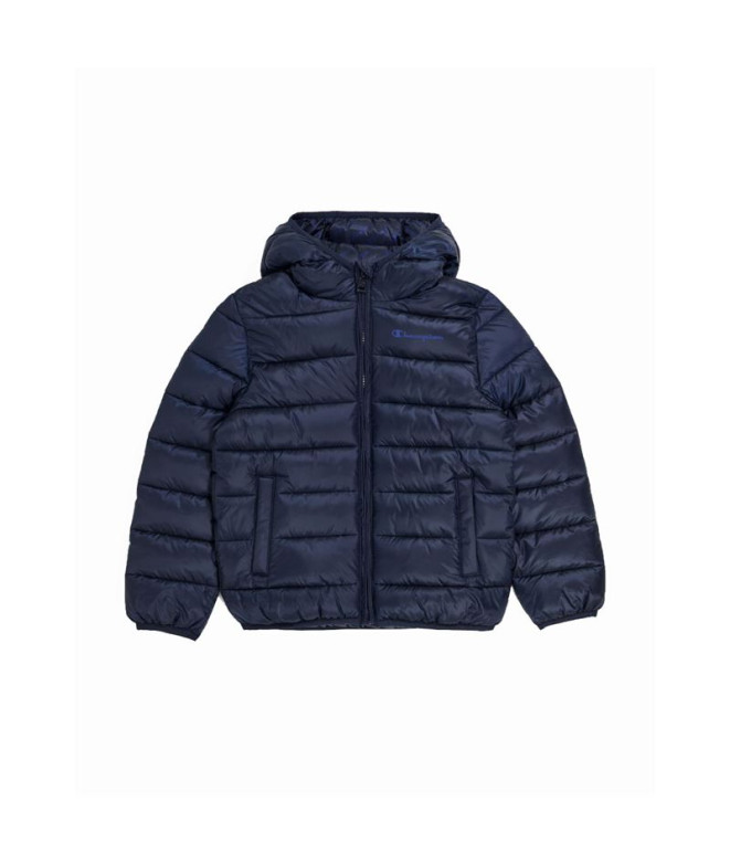 Chaqueta Champion Hooded Legacy Azul Infantil