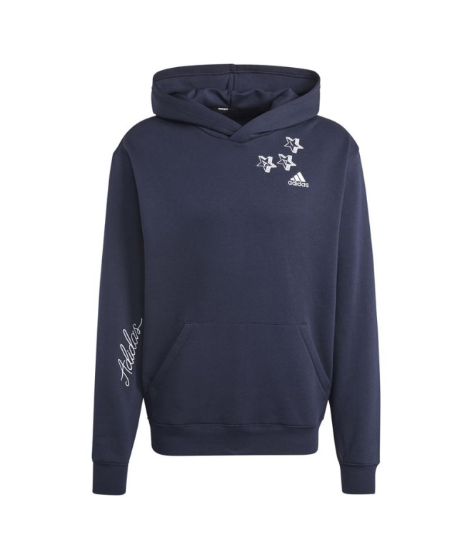 Sudadera adidas Bl Fl Hd Q3 Fl Hombre