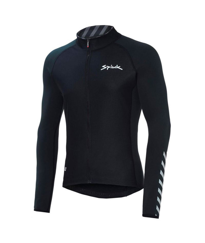 Maillot de Ciclismo Spiuk M/L Top Ten Hombre Negro