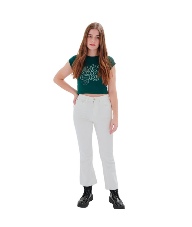 Pantalón 24Colours Mujer Blanco