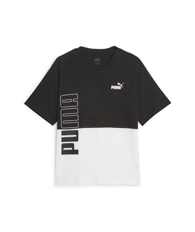 Camiseta Puma Power Colorblock Mujer