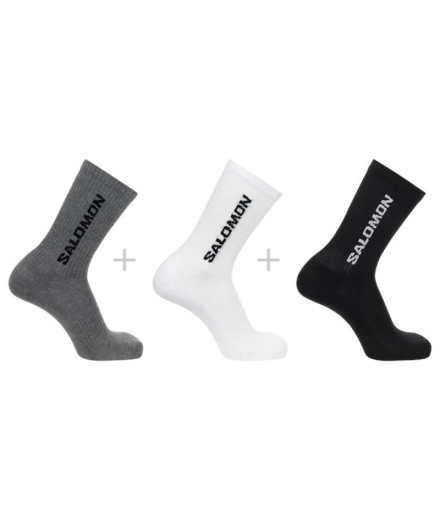 Calcetines de Fitness Salomon 3-Pack-White-White-White