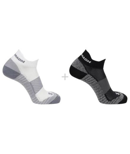 Calcetines de Senderismo Salomon X Ultra Crew-Black-Kelp