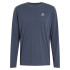 Camiseta de Running Odlo Neck L/S Zeroweight Chill-T Hombre Azul