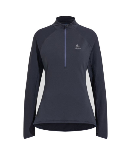 Camiseta de Trail Odlo 1/2 Zip Zeroweight Unisex