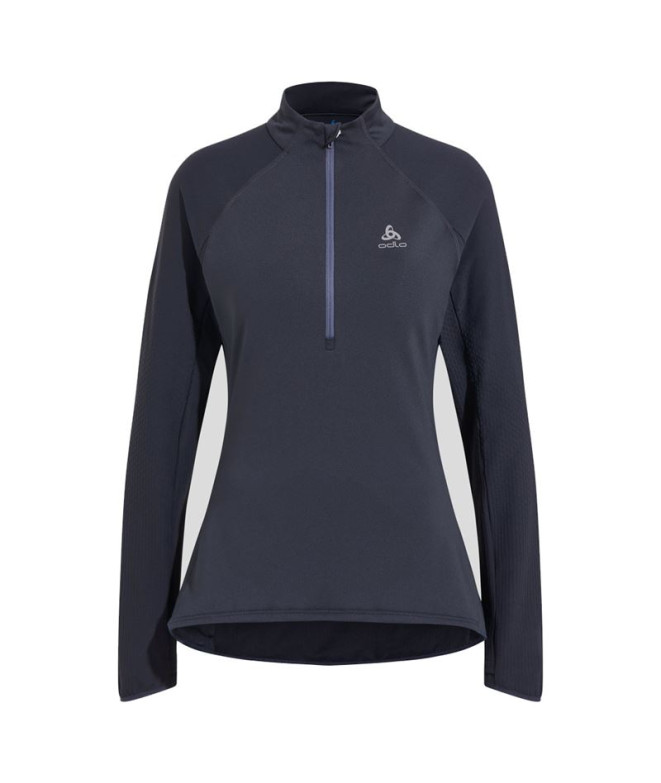 Camiseta de Trail Odlo 1/2 Zip Zeroweight Unisex