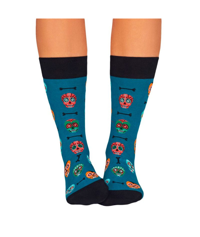 Calcetines Jimmy Lion Skulls Acqua