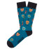 Calcetines Jimmy Lion Skulls Acqua