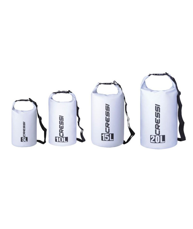 Bolsa de buceo Cressi Dry PVC Blanco 10 L
