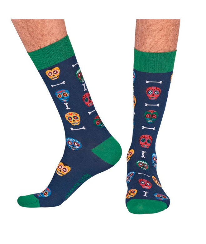 Calcetines Jimmy Lion Skulls Dark Blue