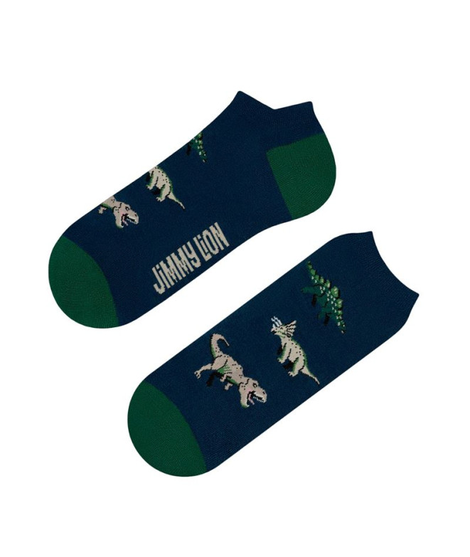Calcetines Jimmy Lion Jurassic Dinos No Show Blue