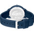 Reloj 3 agujas, caja de aluminio azul semi mate de 42mm