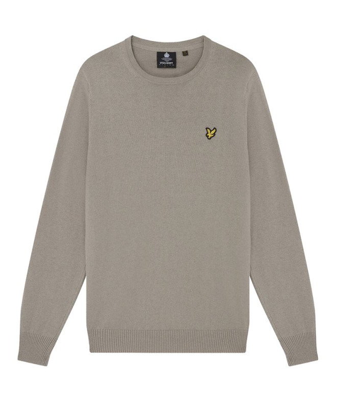 Sudadera Lyle&Scott V1-Crew Neck Beige Hombre
