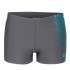 Bañador de Natación Arena Kikko V Swim Short Asphalt/Turquoise Hombre