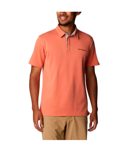 Polo de Montaña Columbia Nelson Point™ Naranja Hombre