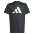 Camiseta de Fitness adidas Essentials U Tr-Es Logo Infantil Carbon