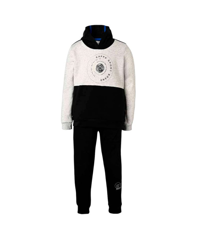 Chándal Kappa Bts Benzem Niño Off White Mel/Black