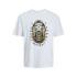 Camiseta Jack & Jones Jorheavens  Crew Neck Infantil Blanco