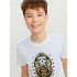 Camiseta Jack & Jones Jorheavens  Crew Neck Infantil Blanco