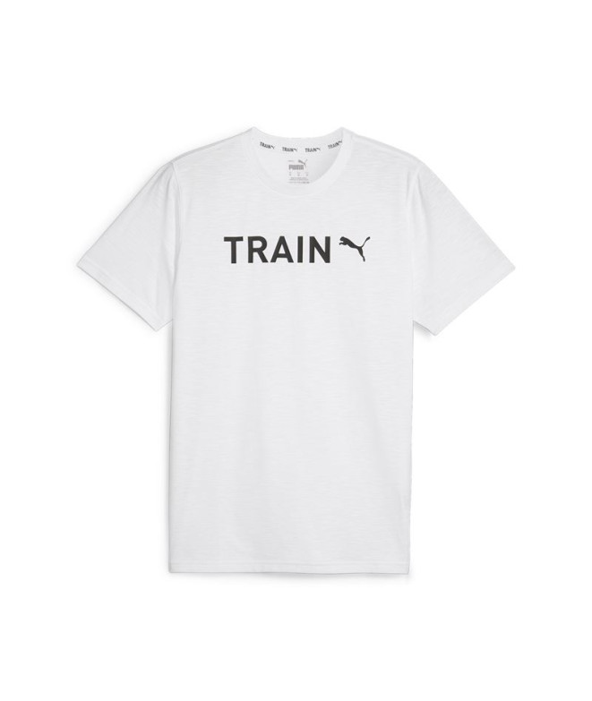 Camiseta de Fitness Puma Graphic Blanco Hombre