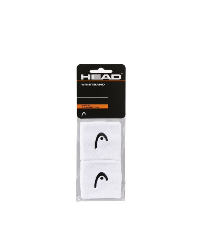 Muñequera de tenis Head  Wristband 2.5" Blanco
