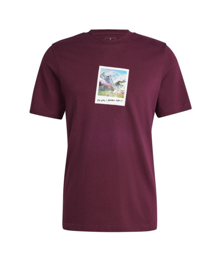 Camiseta adidas All Day I Hombre Granate