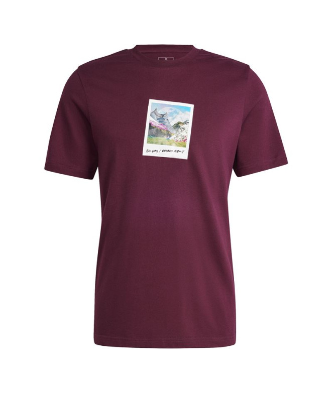 Camiseta adidas All Day I Hombre Granate