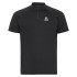 Camiseta de Trail Odlo Crew Neck S/S 1/2 Zip Essential Trail Hombre Negro