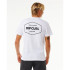 Camiseta Rip Curl Stapler Hombre Blanco