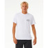 Camiseta Rip Curl Stapler Hombre Blanco