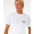 Camiseta Rip Curl Stapler Hombre Blanco