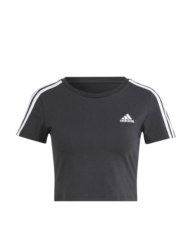 Camiseta adidas 3S Baby Mujer Negro