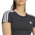 Camiseta adidas 3S Baby Mujer Negro