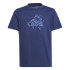 Camiseta de Fitness adidas Essentials Uni Train Infantil Azul