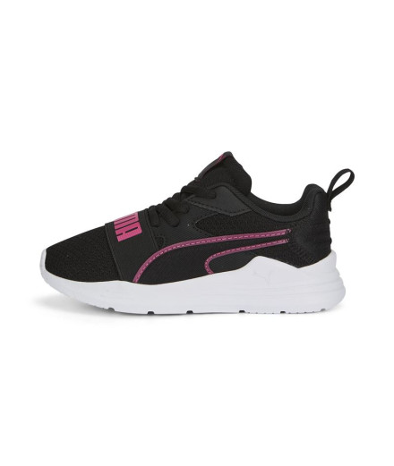Zapatillas de Puma Wired Run Pure Infantil Negro-Rosa