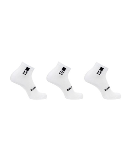 Calcetines de Fitness Salomon 3-Pack-Blanco