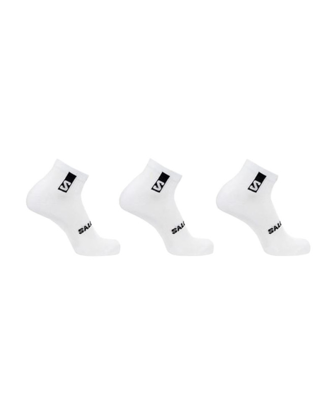 Calcetines de Fitness Salomon 3-Pack-Blanco