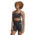 Sujetador Deportivo de Fitness adidas Essentials Aeroreact 3 Bandas Mujer Negro