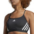 Sujetador Deportivo de Fitness adidas Essentials Aeroreact 3 Bandas Mujer Negro