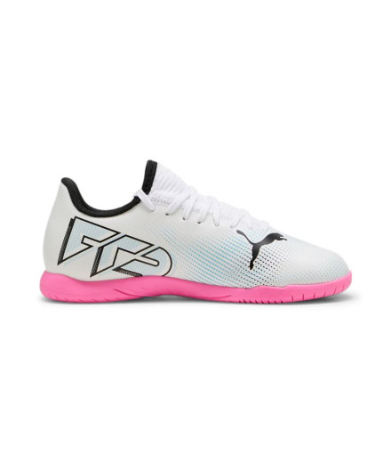 Zapatillas de fútbol Sala Puma Future 7 PLAY Infantil Blanco