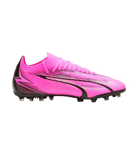 Botas de fútbol Puma Ultra Match MG Rosa Blanco