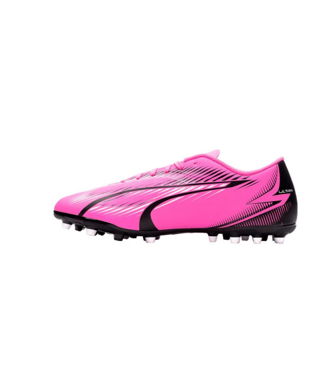 Botas de fútbol Puma Ultra Play MG Rosa Blanco