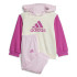 Conjunto adidas I Cb Ft Jog Infantil Marfil