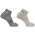 Calcetines de Fitness Salomon Sunday Smart Crew Negro Gris